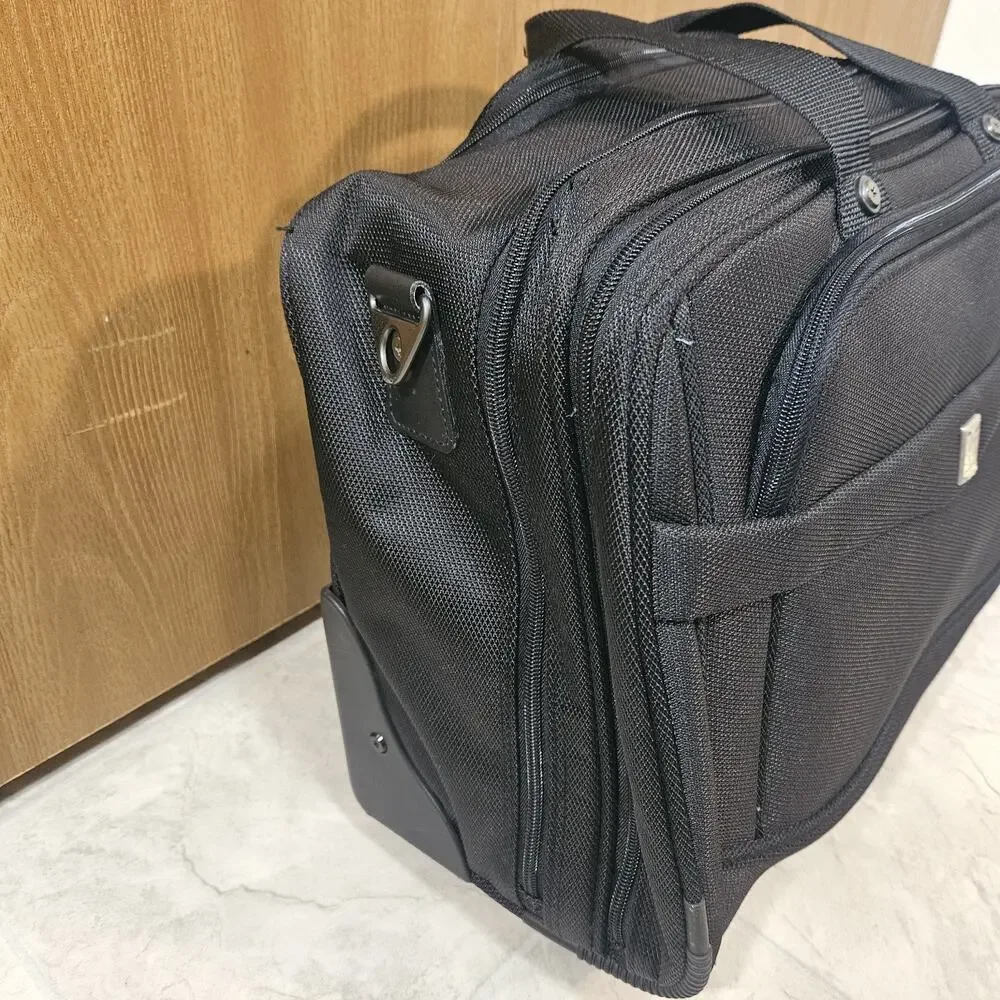Travelpro Rolling Laptop Bag 2 Wheel Carry On Briefcase Black (16